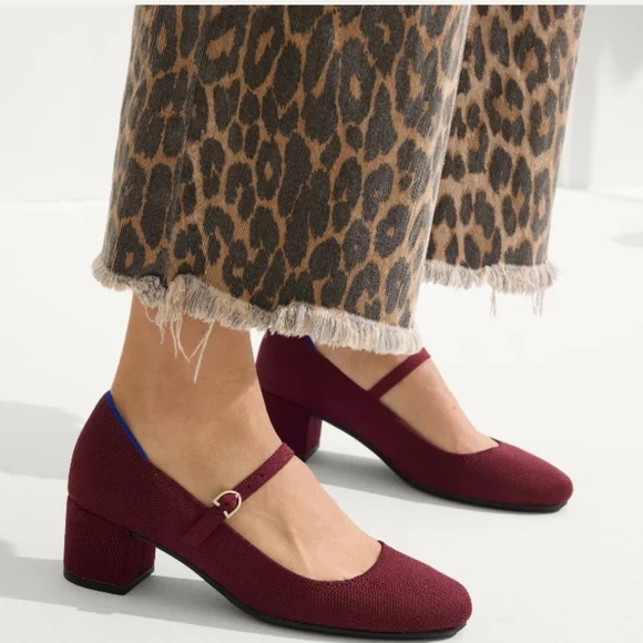 The Mary Jane Heel in Wine Red  - Picture 1 of 5